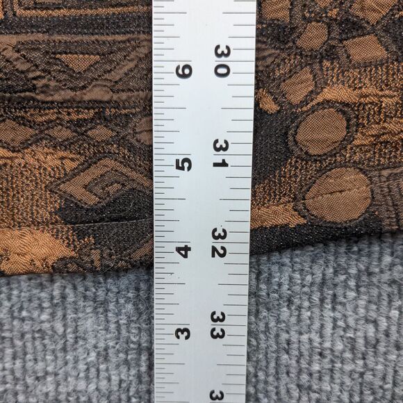 Chico's Design Womens Top Button Up Shirt Actual 24W 32L Embroidered Brown Black - Picture 5 of 12